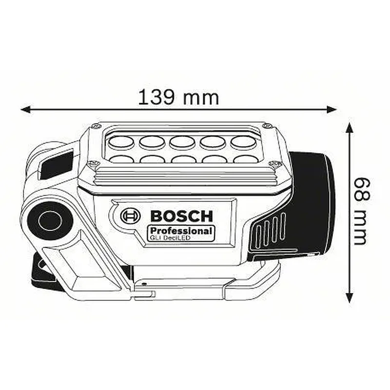BOSCH Φακός μπαταρίας GLI DeciLED 06014A0000