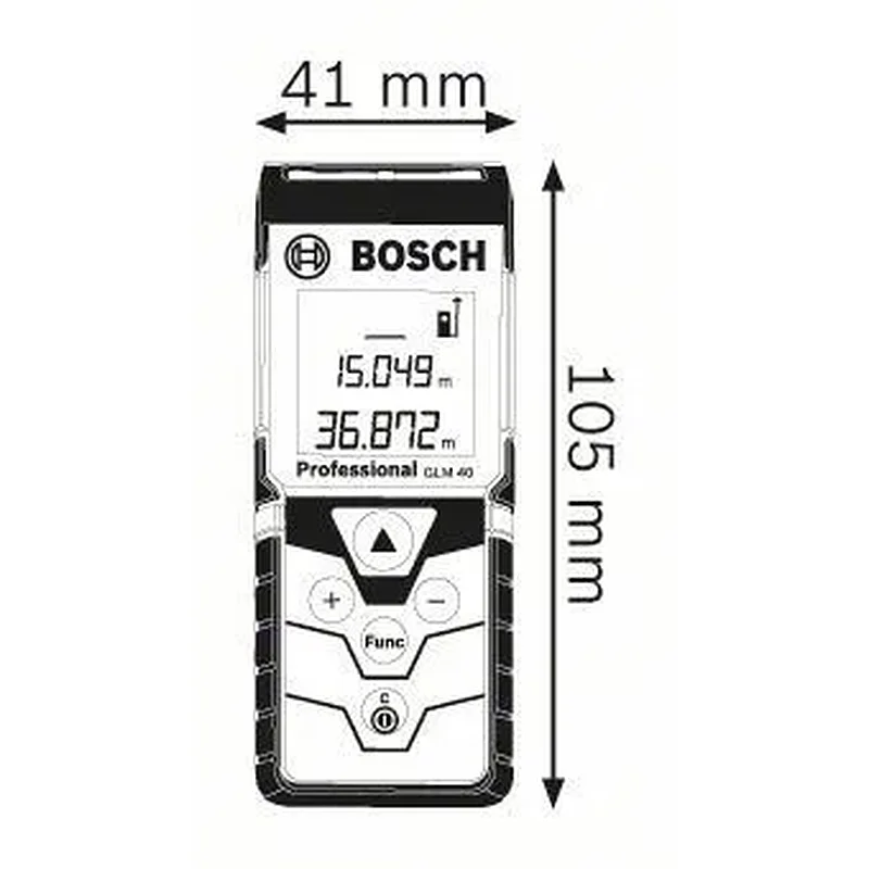BOSCH GLM 40  Μετρητής αποστάσεων με λέιζερ 0601072900