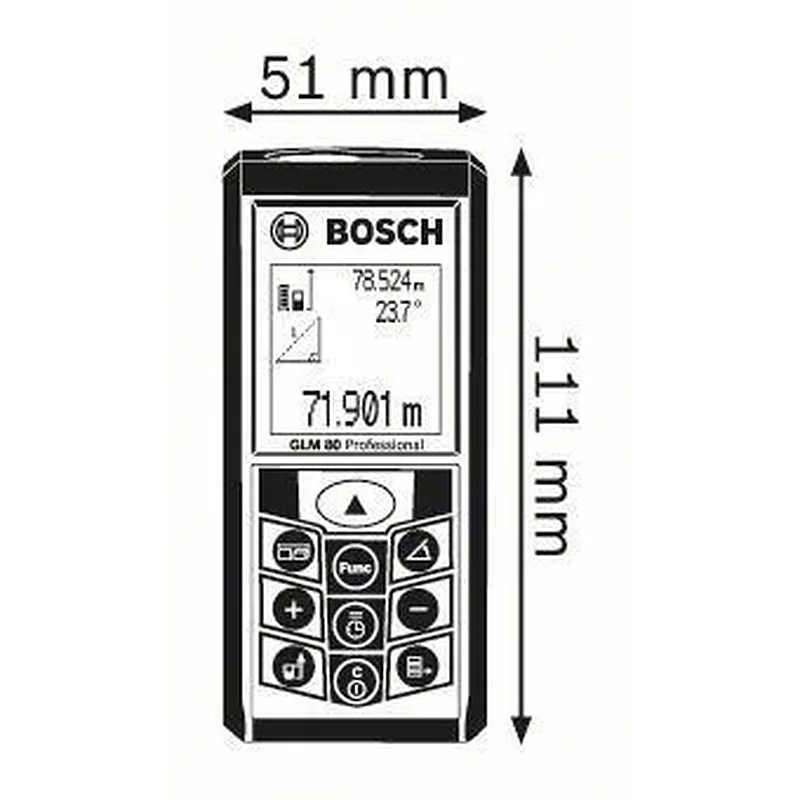 BOSCH GLM 80 Μετρητής αποστάσεων με λέιζερ 0601072300