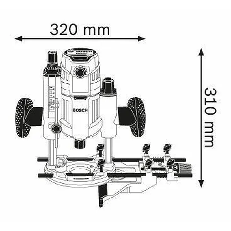 BOSCH GOF 1600 CE Κάθετη Φρέζα 0601624020