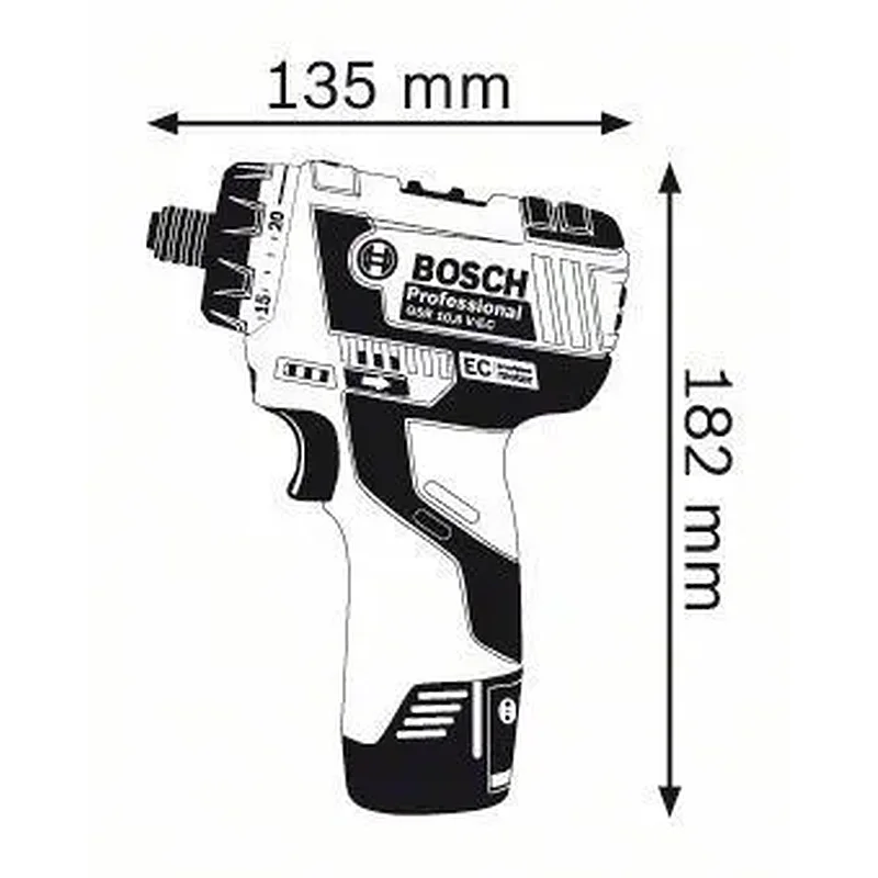 BOSCH Κατσαβίδι μπαταρίας GSR 10,8 V-EC HX - 06019D4100