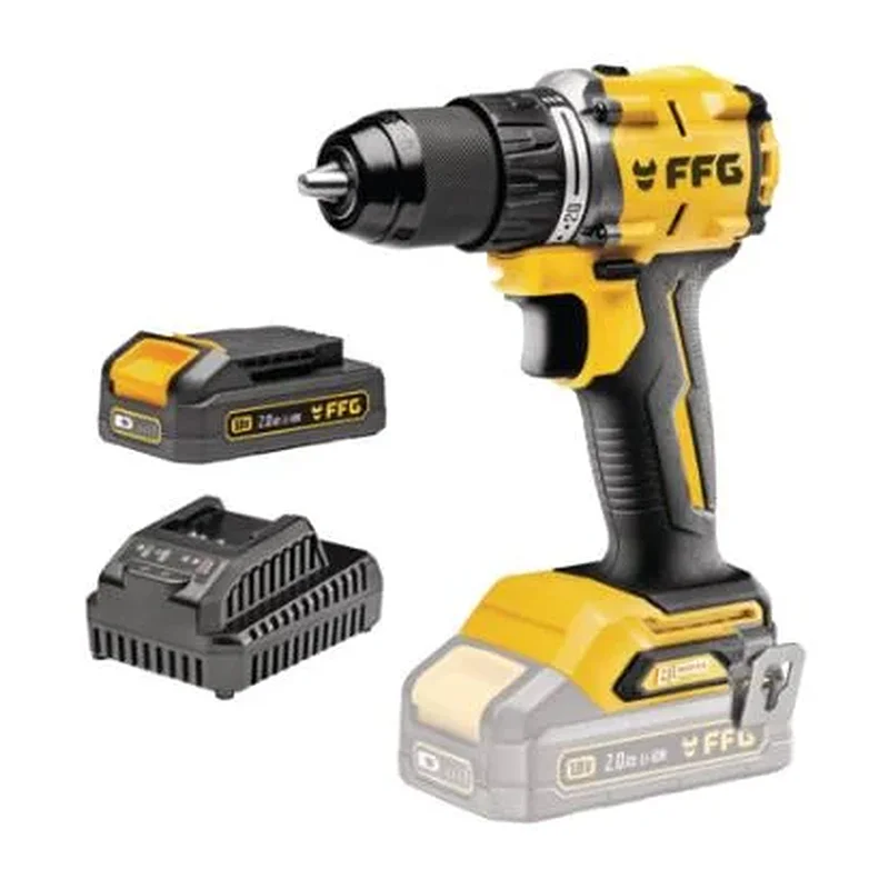 FF GROUP ΚΡΟΥΣΤΙΚΟ ΔΡΑΠΑΝΟΚΑΤΣΑΒΙΔΟ ΜΠΑΤΑΡΙΑΣ HD 60 18V PRO -2,0Ah D00518