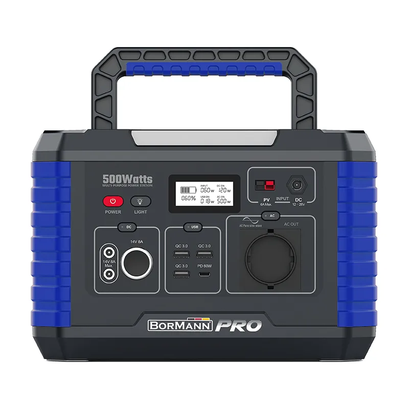 BORMANN Pro BBC5020 Power Station 500W 519Wh/24000mAh 12V/24V AC DC Type-C USB-A Li-Ion 071570