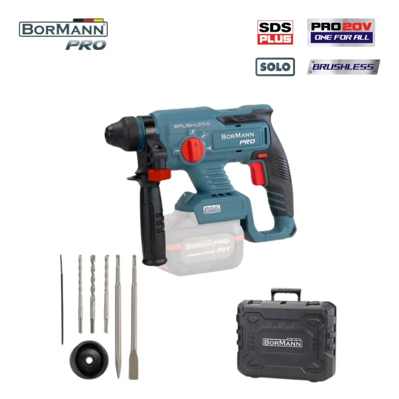 BORMANN Pro BBP5300 Πνευματικό Σκαπτικό Μπαταρίας SDS-Plus Brushless 20V SOLO 073840