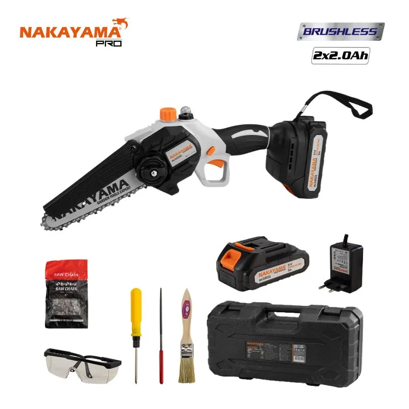 NAKAYAMA EC1100 Κλαδευτικό Αλυσοπρίονο Μπαταρίας 21V Λάμα 15cm 074991