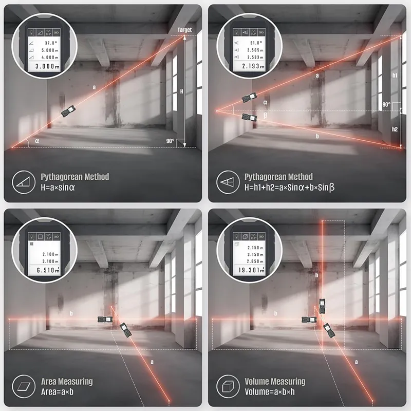 BORMANN Pro BDM7100 Μετρητής Απόστασης, 2 Δεσμών Laser 100/200m 078920