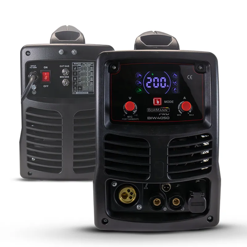 BORMANN Pro BIW4050 ΠΟΛΥΣΥΓΚΟΛΛΗΤΗΣ/ΚΟΦΤΗΣ 4 ΣΕ 1 (PLASMA CUTTER, MIG, TIG, MMA) 15-200Α/20-40Α, 60% 079323