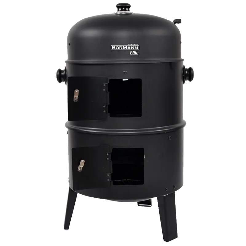 BORMANN Elite BBQ1970 Ψησταριά Κάρβουνου/Καπνιστήριο 2 σε 1 με Ρόδες 079996