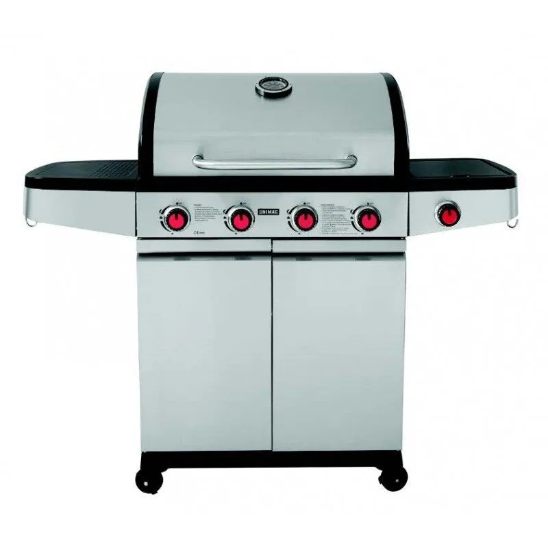 UNIMAC Ψησταριά (BBQ) Υγραερίου με 4 καυστήρες + 1 πλαϊνή εστία 661317