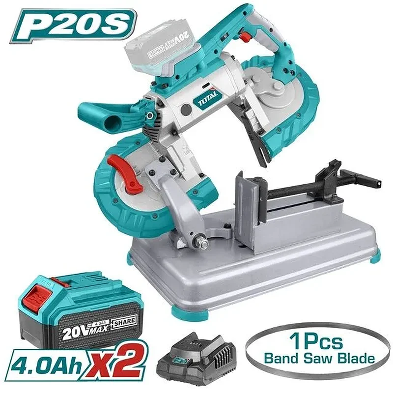 TOTAL ΕΠΑΓΓ. ΠΡΙΟΝΟΚΟΡΔΕΛΑ ΜΕΤΑΛΛΟΥ ΜΠΑΤ. Li-ion 20V / 4Ah / 2 ΜΠΑΤΑΡΙΕΣ (TBSLI201272)