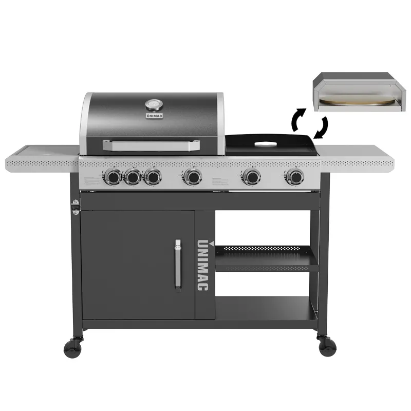 UNIMAC ΨΗΣΤΑΡΙΑ ΥΓΡΑΕΡΙΟΥ 3 ΣΕ 1: BBQ+PIZZA OVEN+PLANCHA 661333