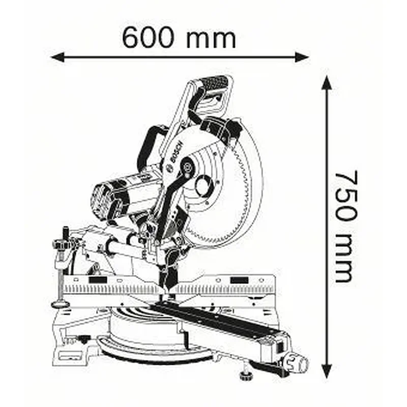 BOSCH GCM 12 SDE Σταθερό φαλτσοπρίονο Radial 0601B23100