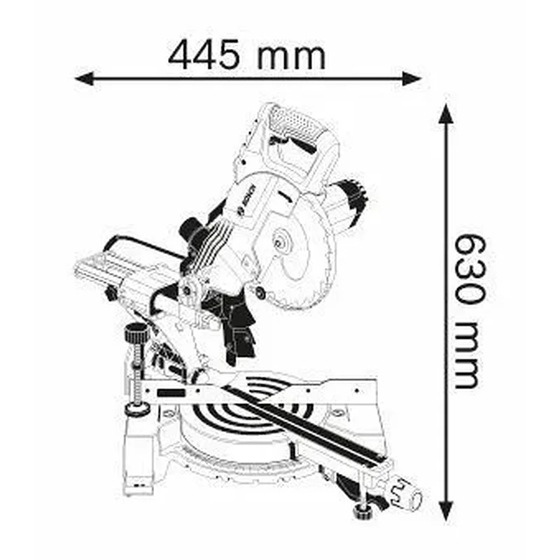 BOSCH GCM 800 SJ Σταθερό φαλτσοπρίονο Radial 0601B19000
