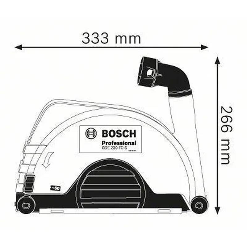 BOSCH GDE 230 FC-S Προφυλακτηρας 1600A003DL