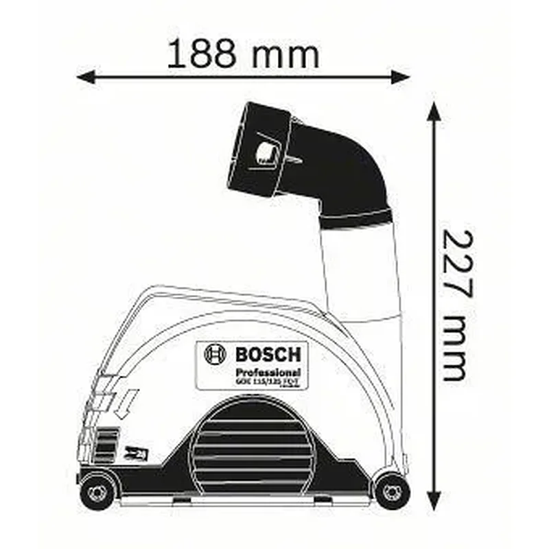 BOSCH GDE 115-125 FC-T Προφυλακτηρας 1600A003DK