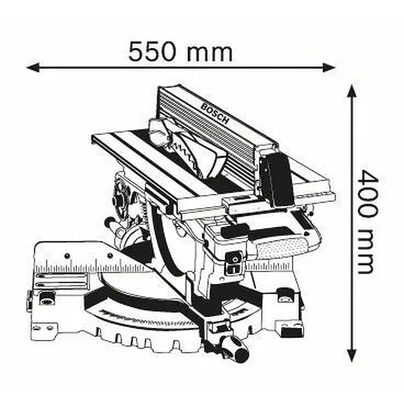 BOSCH GTM 12 JL Φαλτσοπρίονο διπλής κοπής 0601B15001
