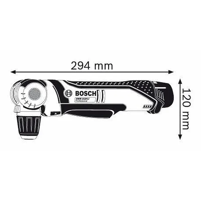 Bosch GWB 10,8-LI Γωνιοδράπανο μπαταρίας 2x2.0Ah 0601390908