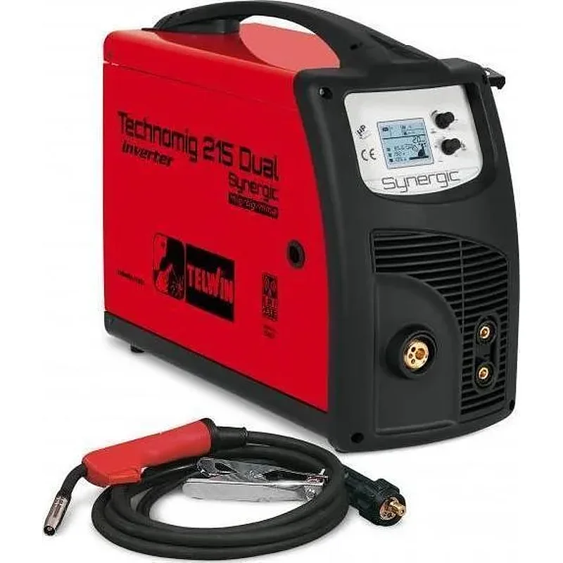 TELWIN TECHNOMIG 215 DUAL SYNERGIC 3 σε 1 MIG-MMA-TIG 816053