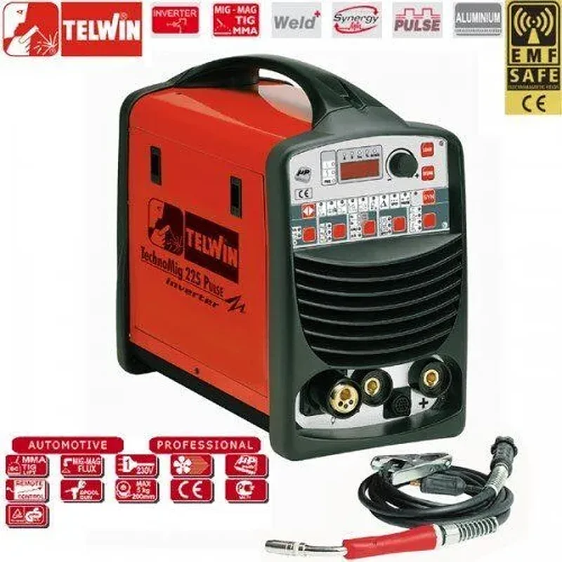 TELWIN TECHNOMIG 225 PULSE MONOΦΑΣΙΚΗ ΗΛΕΚΤΡΟΚΟΛΛΗΣΗ 200A (852026)