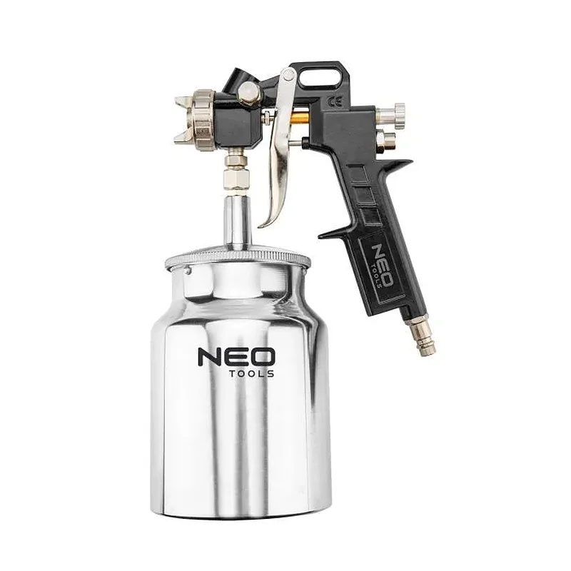 NEO TOOLS Πιστόλι βαφής αέρος κάτω δοχείο 1 lt 14-704