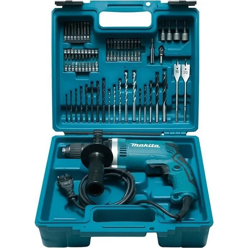 MAKITA ΚΡΟΥΣΤΙΚΟ ΔΡΑΠΑΝΟ 710W ΣΕ ΒΑΛΙΤΣΑ ΜΕ 74 ΕΞΑΡΤΗΜΑΤΑ HP1631KX3